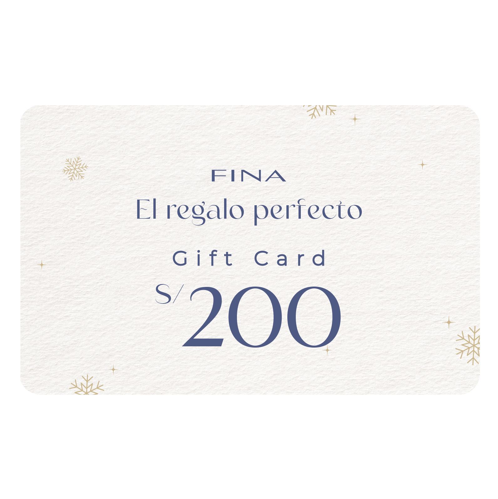 Tarjeta de regalo de S/ 200
