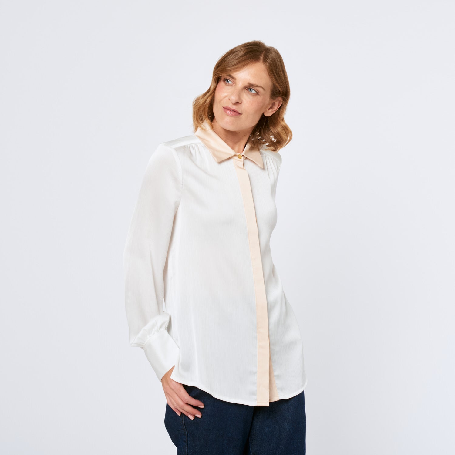 Blusa Galilea Hueso