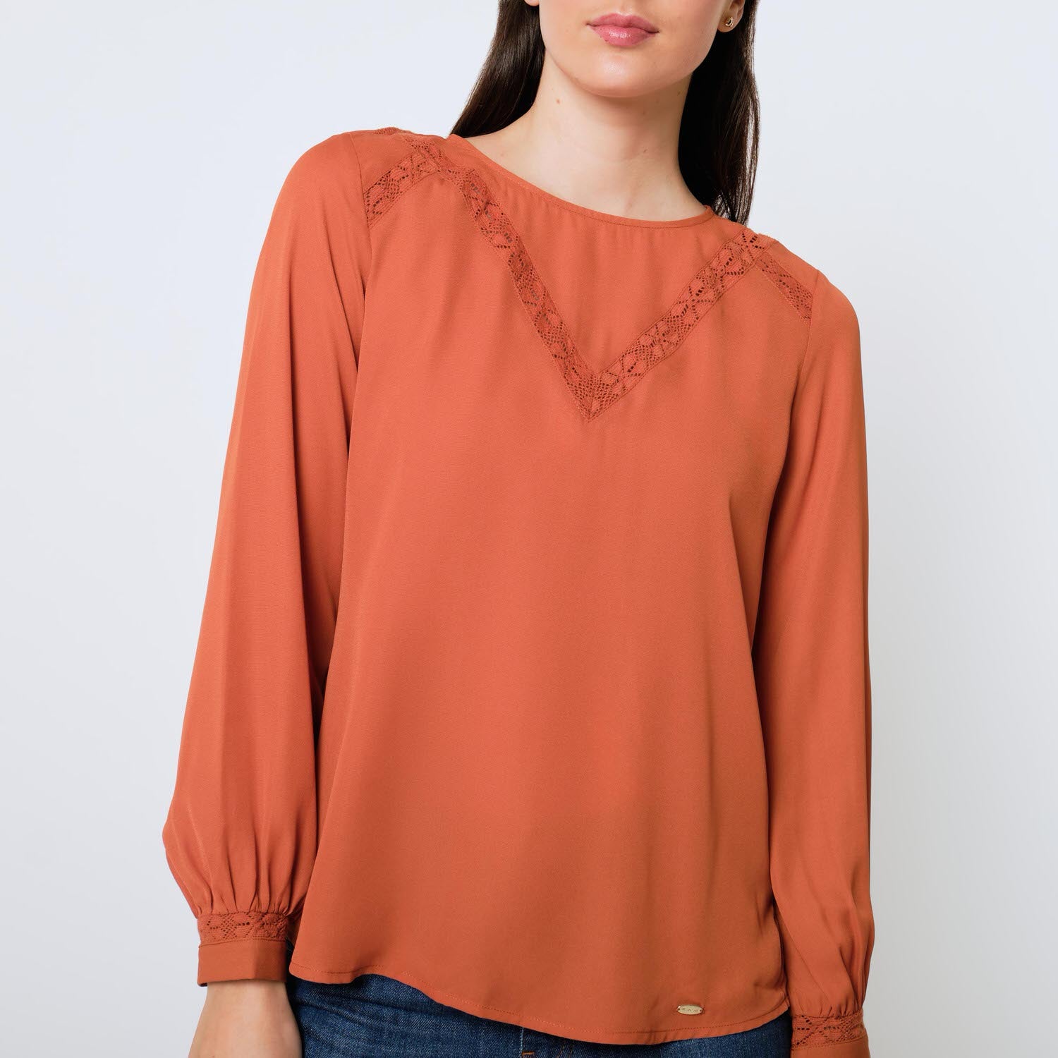 Blusa Gitana Naranja