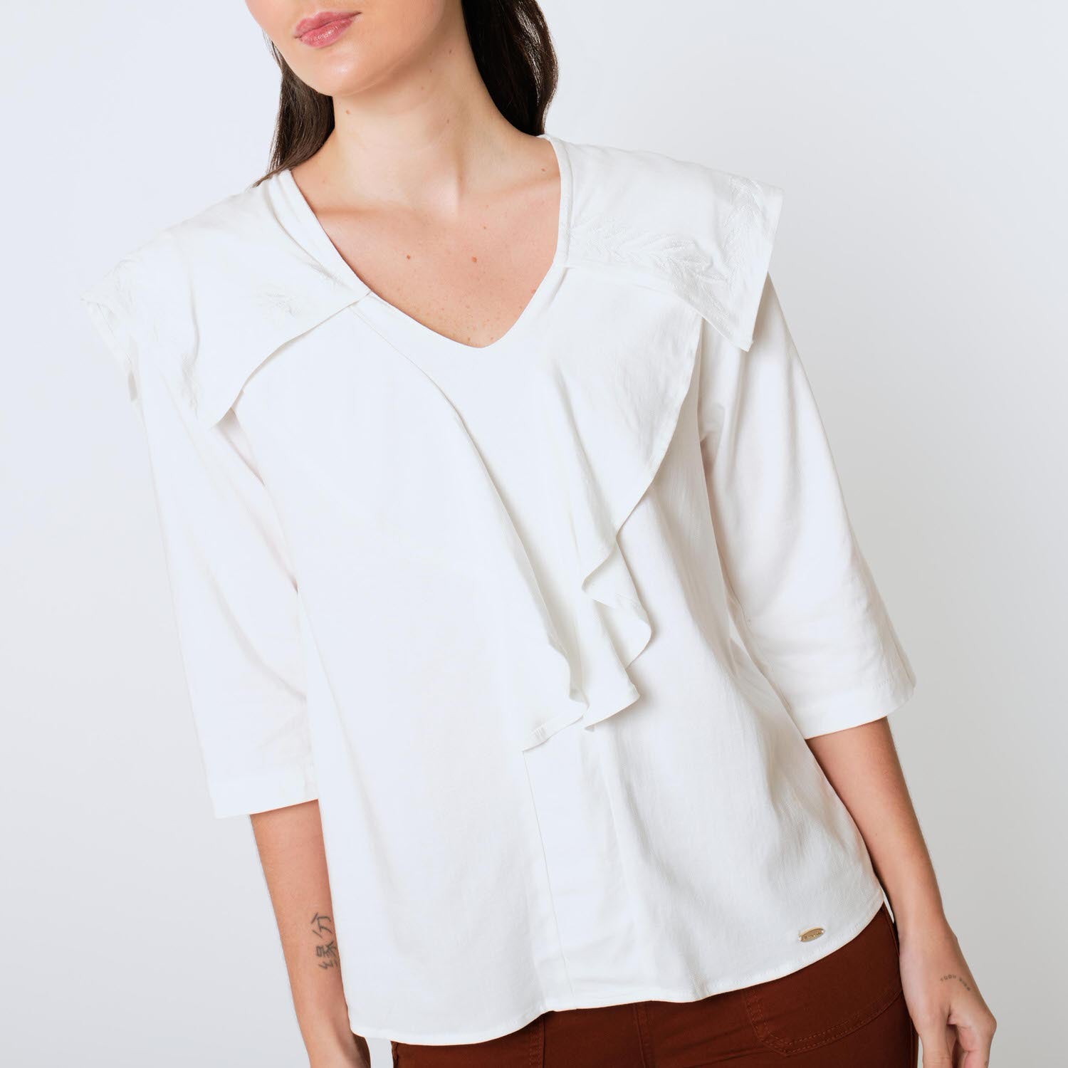 Blusa Glace Hueso