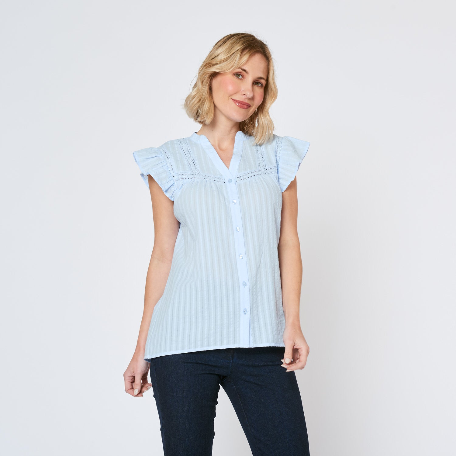 Blusa Matilde Celeste