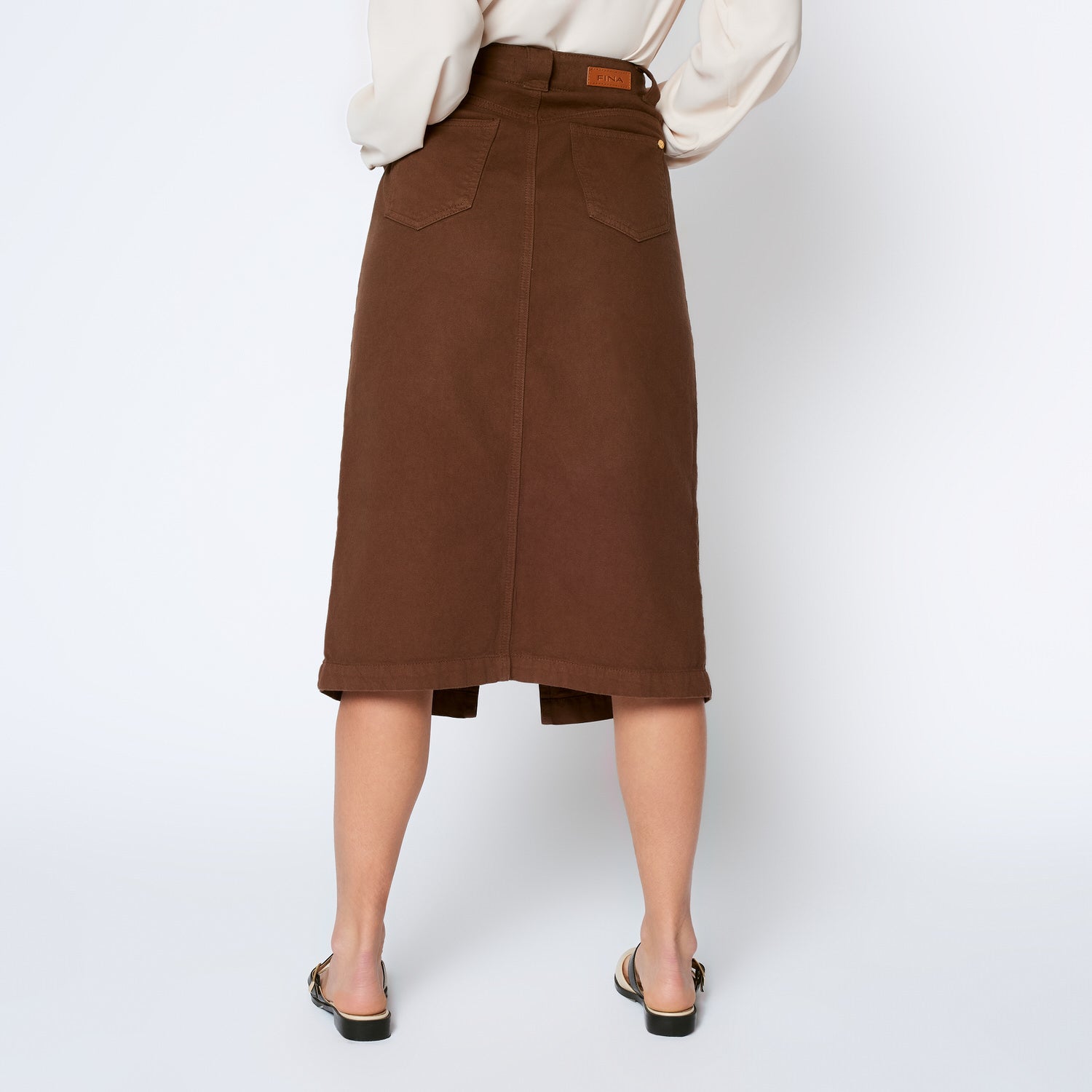 Falda Karim Marron