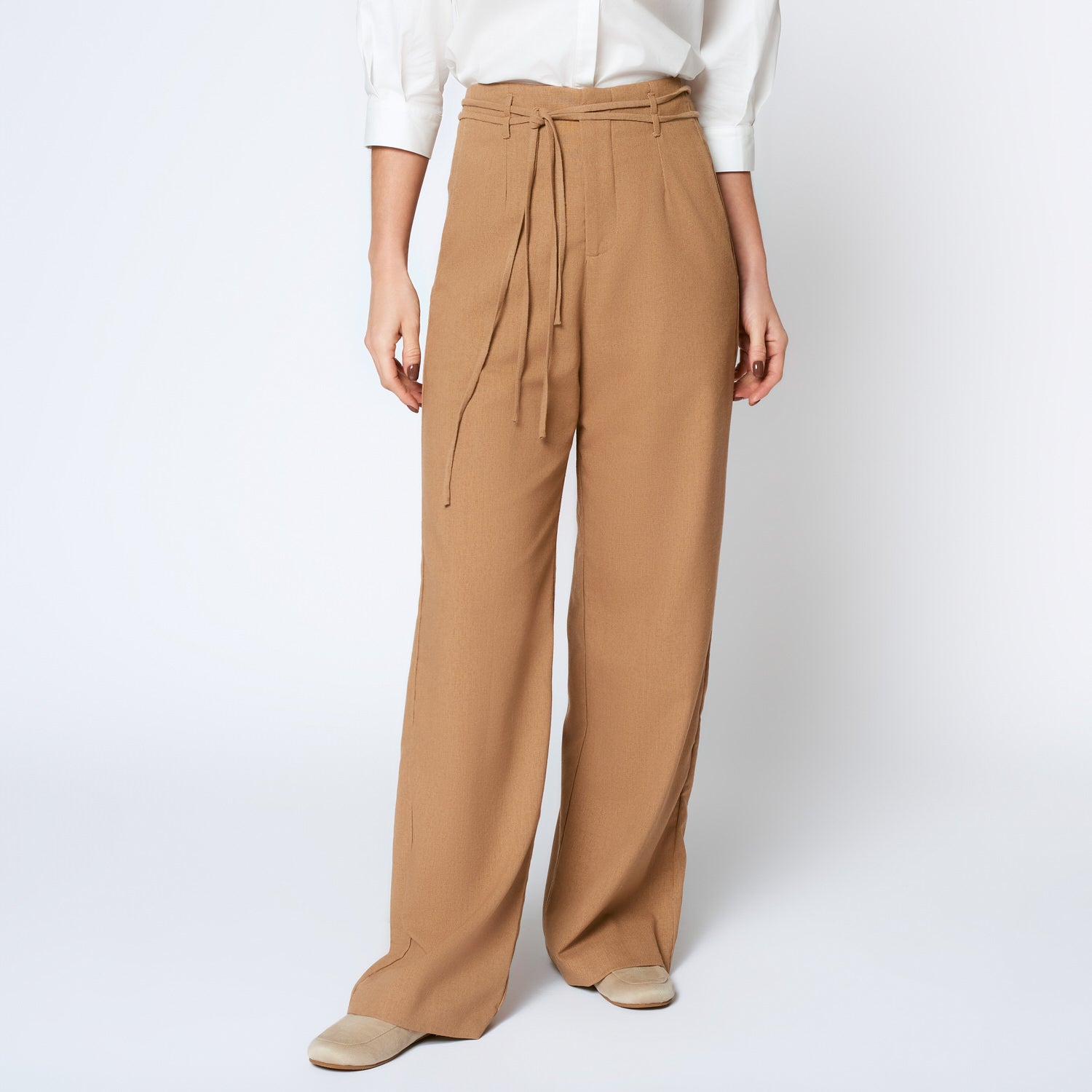 Pantalon Flor Camel
