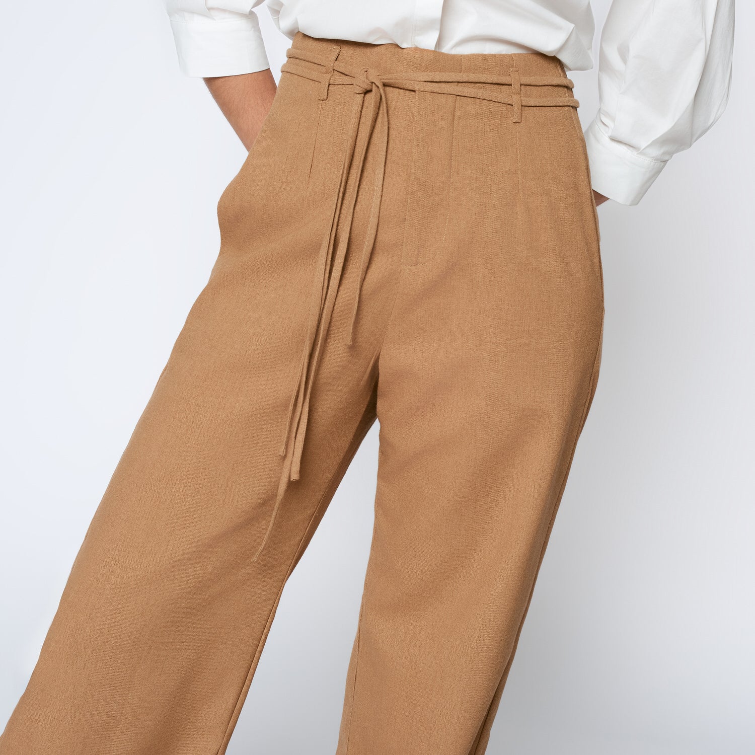 Pantalon Flor Camel