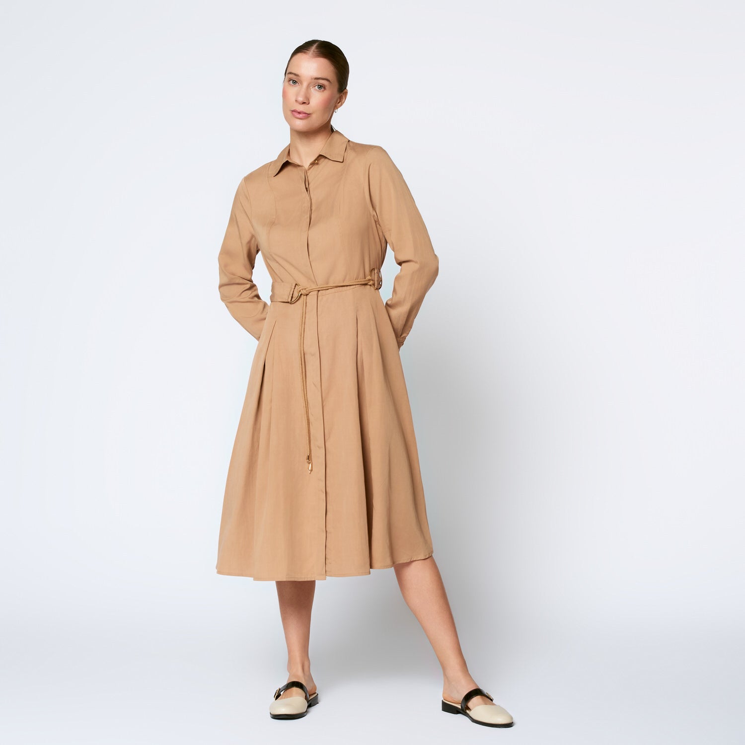 Vestido Hudson Camel