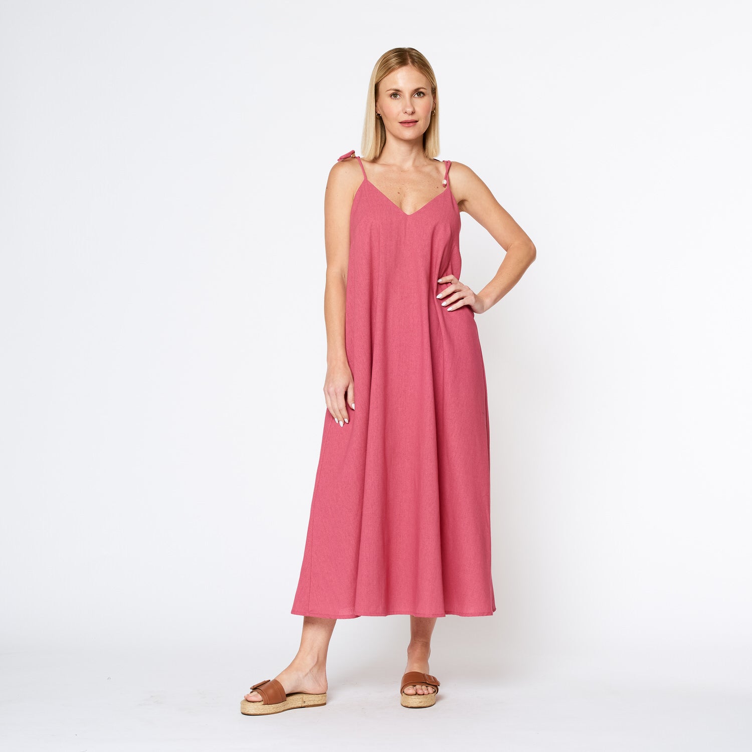 Vestido Leonor Rosado