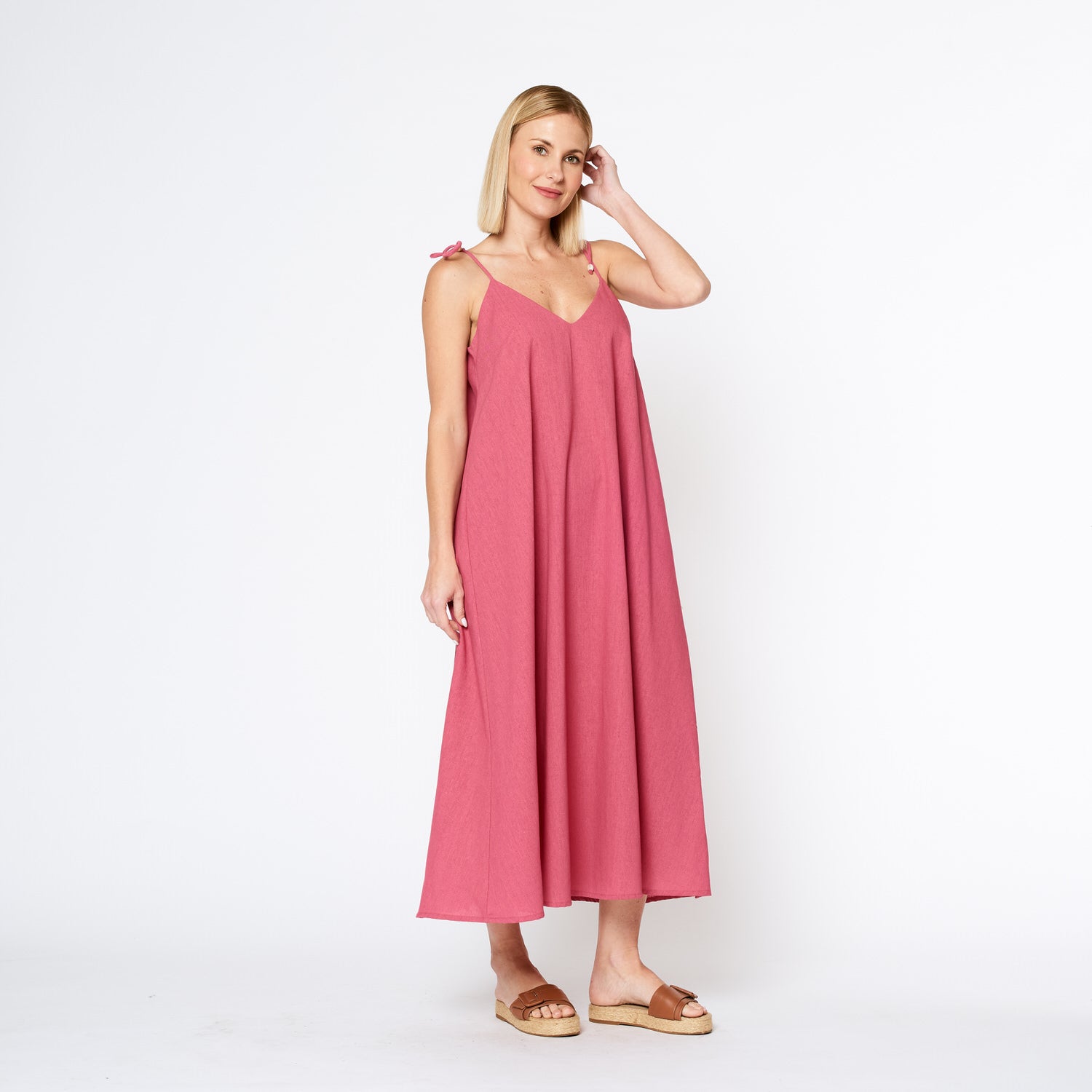 Vestido Leonor Rosado