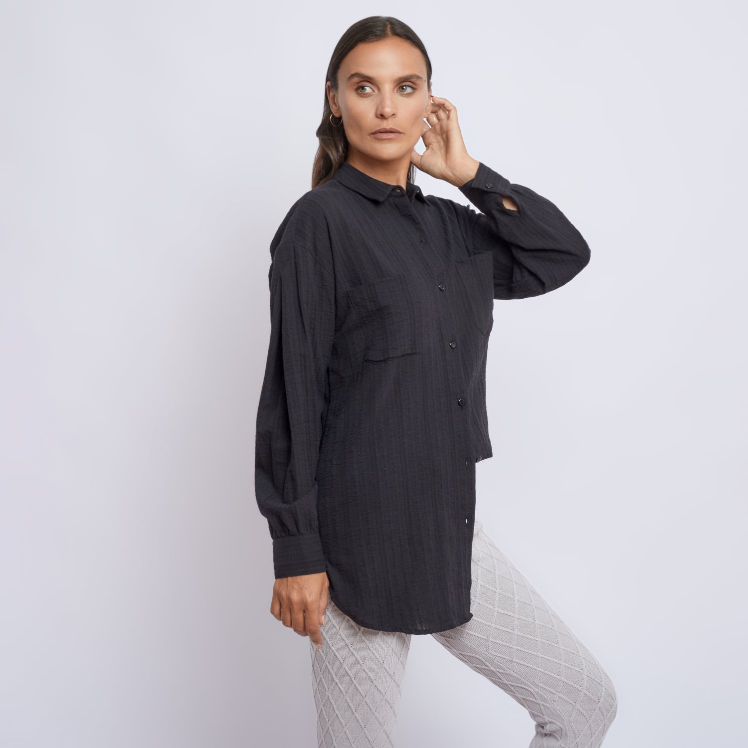 Blusa Camisera Negro